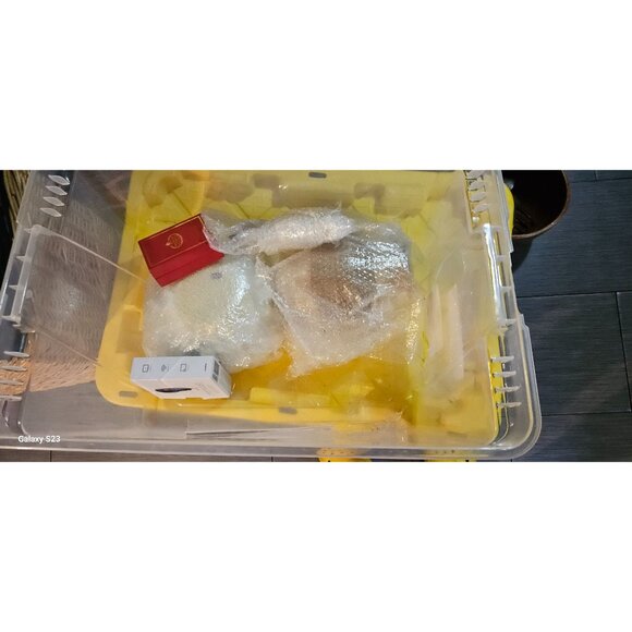 Vintage Crystal Vase & Candle Holder Signed Strubach & Oleg Cassini Pinstriped 5 - Picture 14 of 16